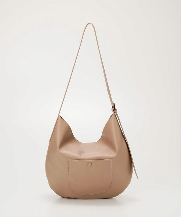 TOPKAPI 【TREASURE TOPKAPI】ラウンド ビッグ ショルダーバッグ ベージュ