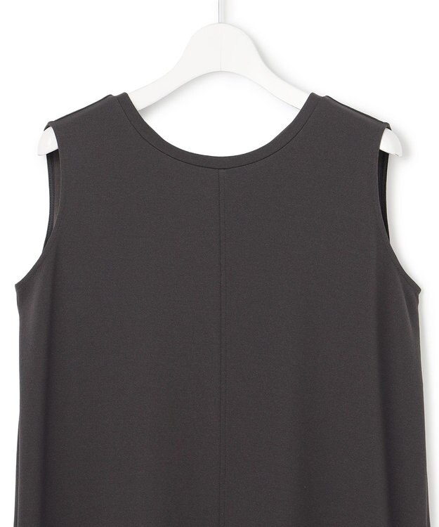 23区 L 【先行予約】ダブルフェイスジャージー Iラインワンピース グレー系