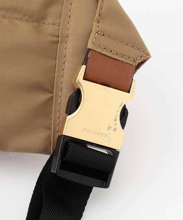 23区 ORSETTO ナイロンツイル ボディ バッグ キャメル系