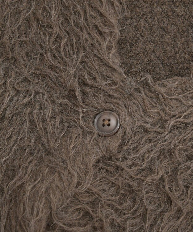 AMERICAN HOLIC カールシャギーカーディガン Brown