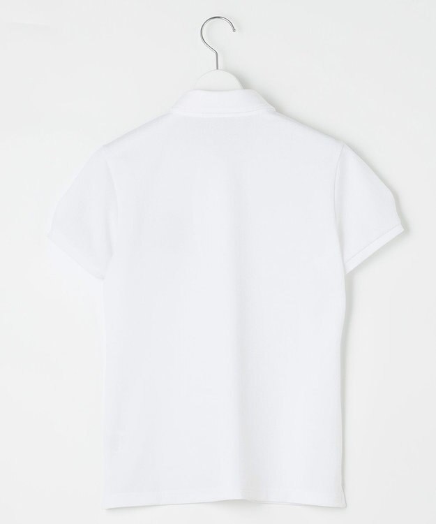 23区GOLF 【WOMEN】【UVケア】ストレッチタックジャガード 半袖シャツ 通気性に優れて涼やか！ ホワイト系