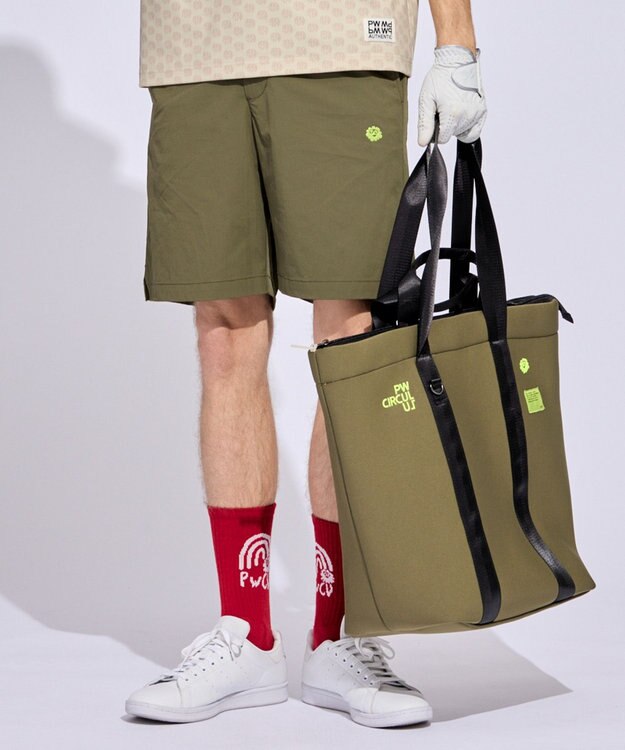 PW CIRCULUS 【UNISEX】デタッチャブルトートバッグ ゴルフ カーキ系