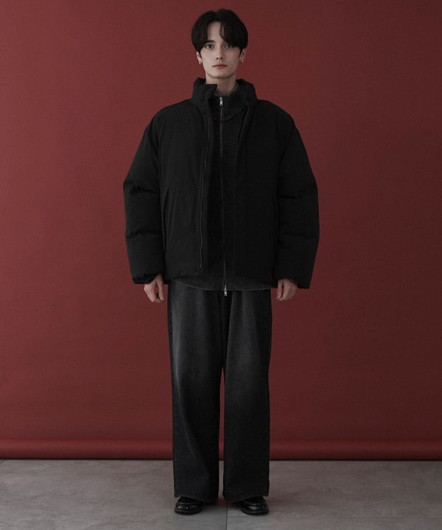 WEGO 【ユニセックス着用ITEM】ショートパデッドブルゾン ブラック