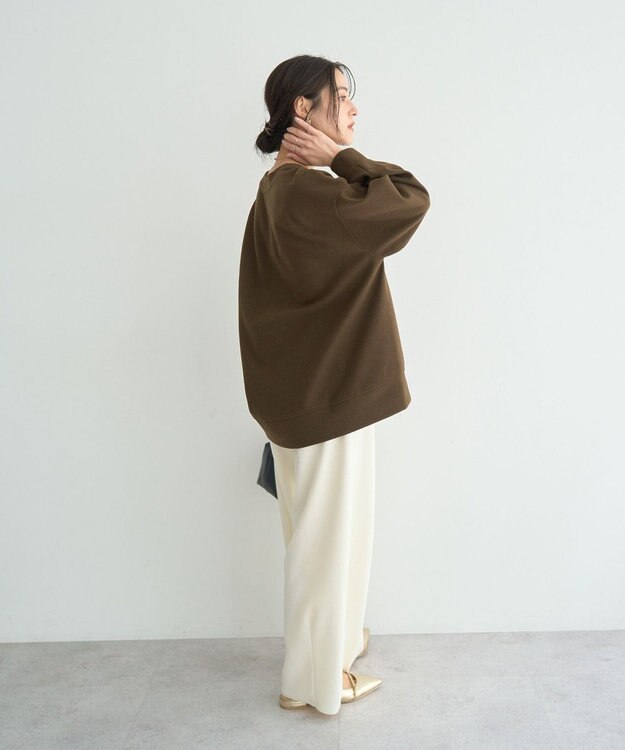 YECCA VECCA 起毛ロゴプルオーバー Brown