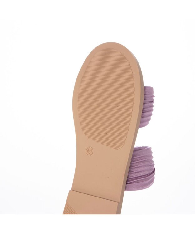 MODE ET JACOMO <carino>プリーツスポンジサンダル パープル