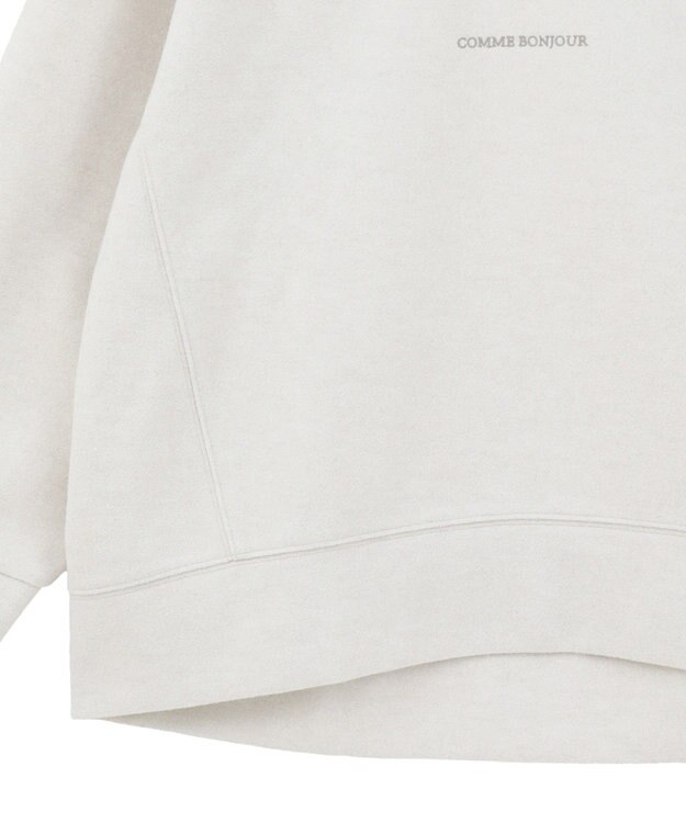 YECCA VECCA 起毛ロゴプルオーバー Ivory