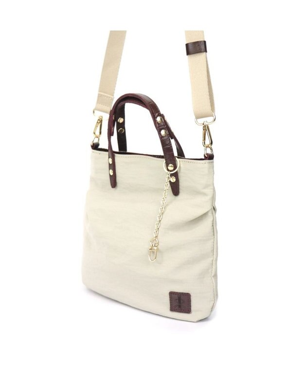 Regalo Felice 【超軽量 / ショルダー付き】2wayトート小 / REGALO BEB(ベージュ×ボルドー)