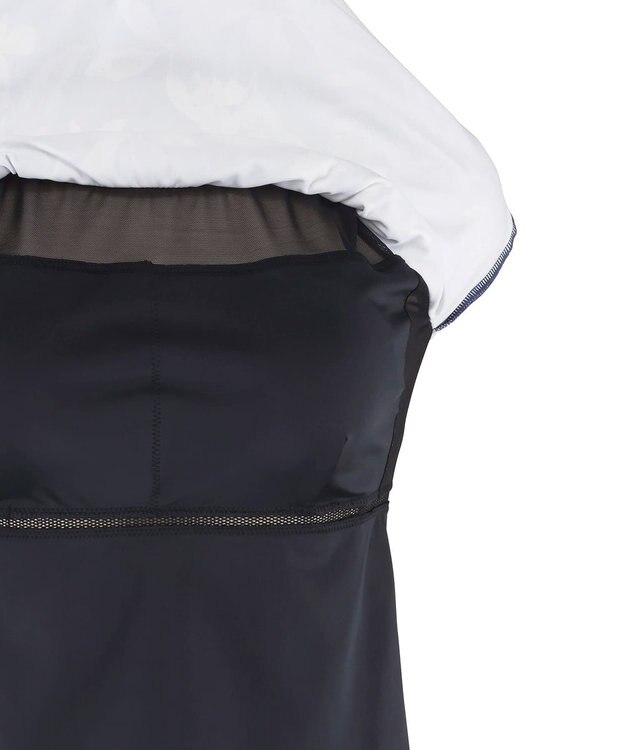 San-ai Resort（三愛水着楽園） 【水陸両用】　プリントカップ付きトップス　M・L　【Reir（レイール）】 ネイビー