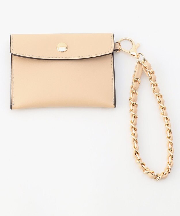 LA BAGAGERIE 【maison vert】 【チェーンチャーム・ミニポーチ付き】2WAYベルトワンショルダー ベージュ