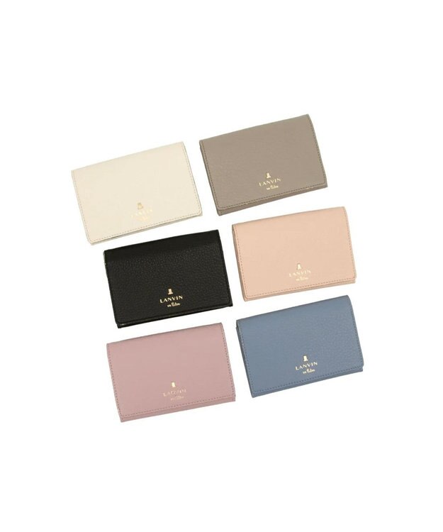 LANVIN en Bleu メラニー 名刺入れ グレージュ