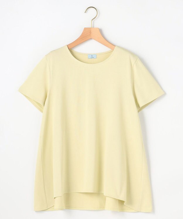 組曲 【一部先行予約】スウェットファンクションジャージー フレアカットソー ライムグリーン系