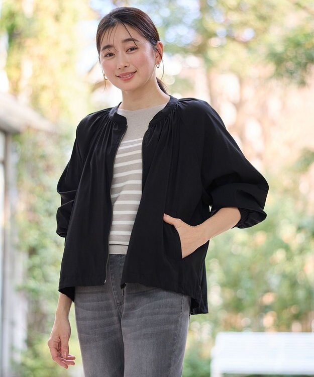 ANY L 清涼リラックスブルゾン ブラック