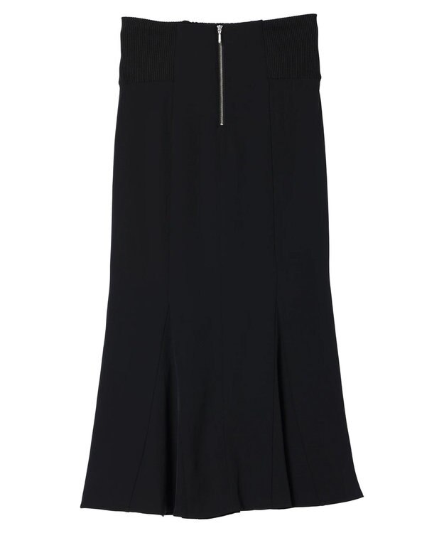 earth music&ecology バックレースサイドリブマーメイドスカート Black