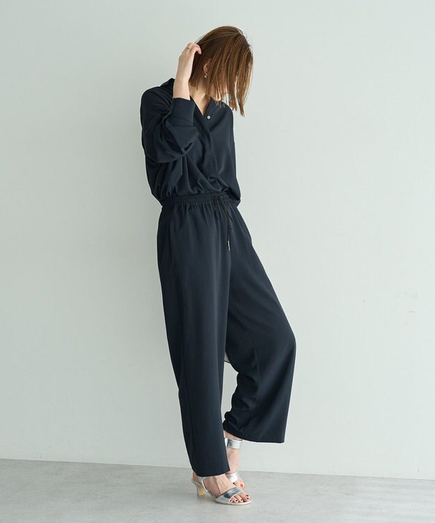 YECCA VECCA 【2点SET】スキッパーデザインセットアップ Navy