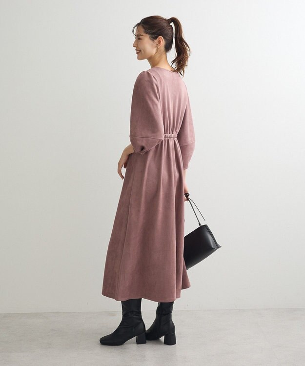 Green Parks ・ＥＬＥＮＣＡＲＥ　ＤＵＥ　スエードポンチタックワンヒ Pink