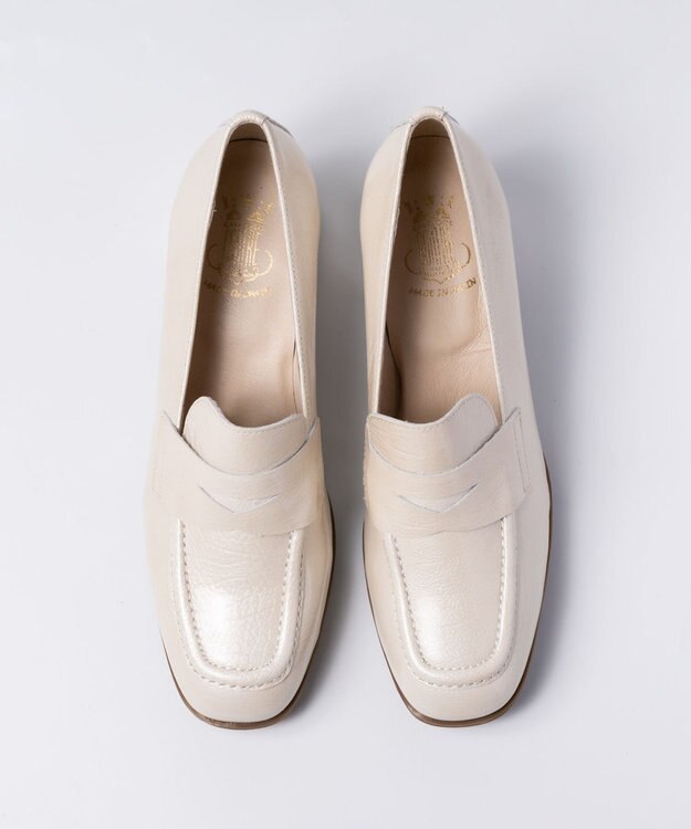 BONTRE 【BONTRE/ボントレ】チャンキーヒールローファー アイボリー