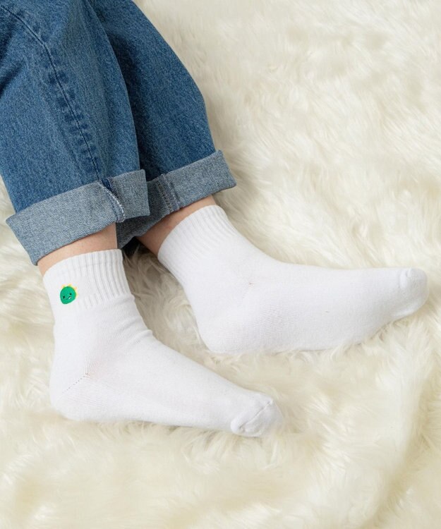 WEGO アニマル刺繍ワンポイントソックス