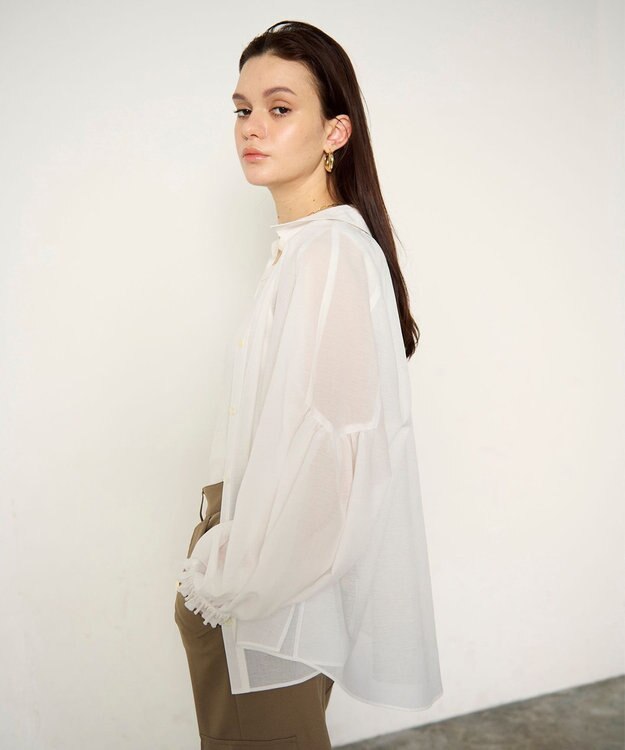 GRACE CONTINENTAL ドルマンボリュームシャツ ホワイト