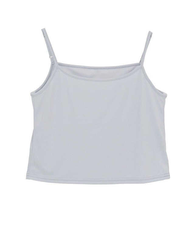 earth music&ecology ＳＥＴ２点ラッフルレースブラウス＋キャミソール Grayish Blue