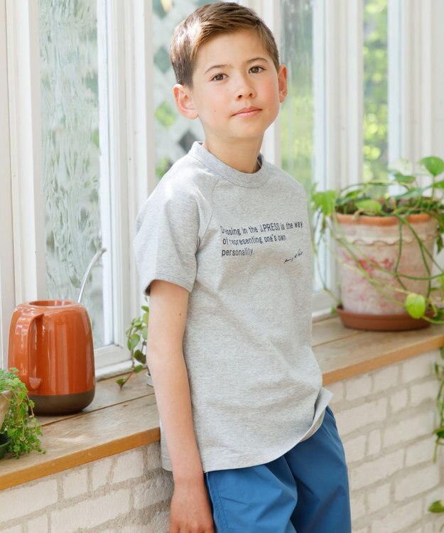 J.PRESS KIDS 【140-170cm】ラグランＴシャツ グレー系