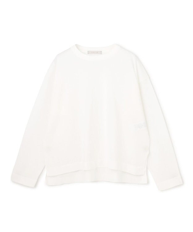 UNFILO シアーフォルムニット クルーネック オフ