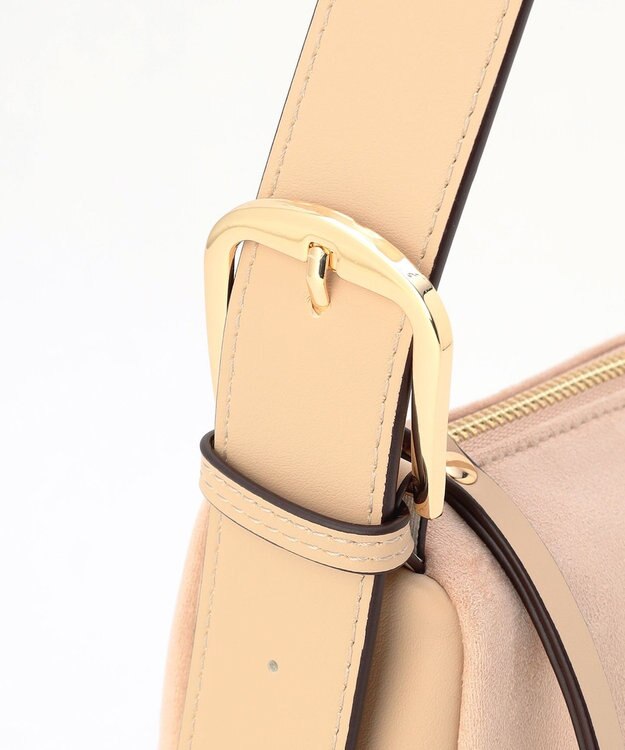 LA BAGAGERIE 【maison vert】 【チェーンチャーム・ミニポーチ付き】2WAYベルトワンショルダー ベージュ