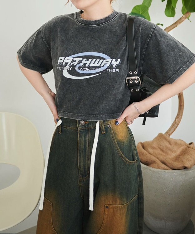 WEGO ヴィンテージウォッシュグラフィックショートT 柄8