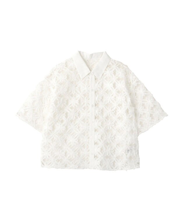 AMERICAN HOLIC アートレース半袖シャツ Off White