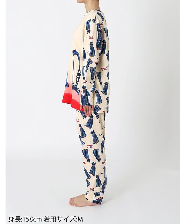 tsumori chisato SLEEP ツモリチサト パジャマ 長袖 長ズボン ミニ裏毛素材 レディース UDX571 /ワコール ベージュ