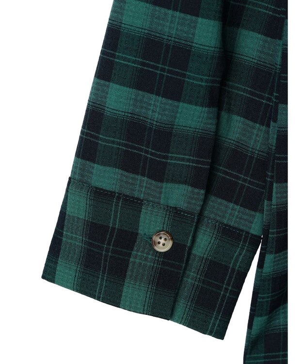 Green Parks ＥＧＯＩＳＴ　チェックロゴシャツチュニック Green