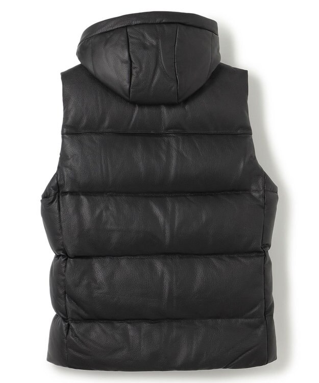 JOSEPH HOMME ライトゴートシュリンクレザー　ダウンベスト ブラック系