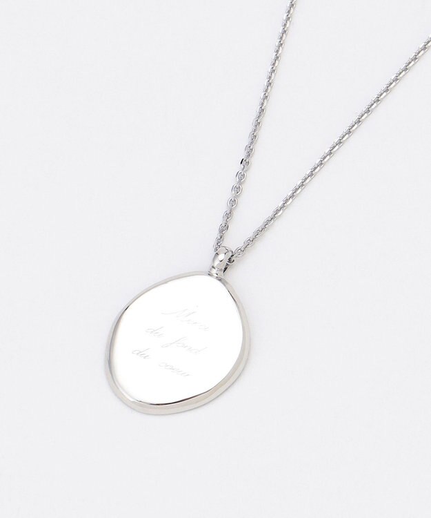 J.PRESS LADIES Merciプレート ネックレス シルバー系