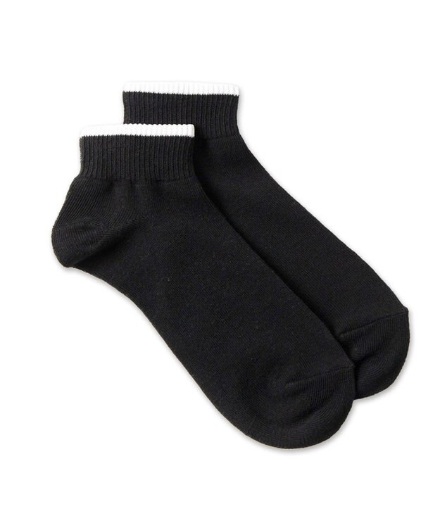 WEGO ラインショートソックス ブラック