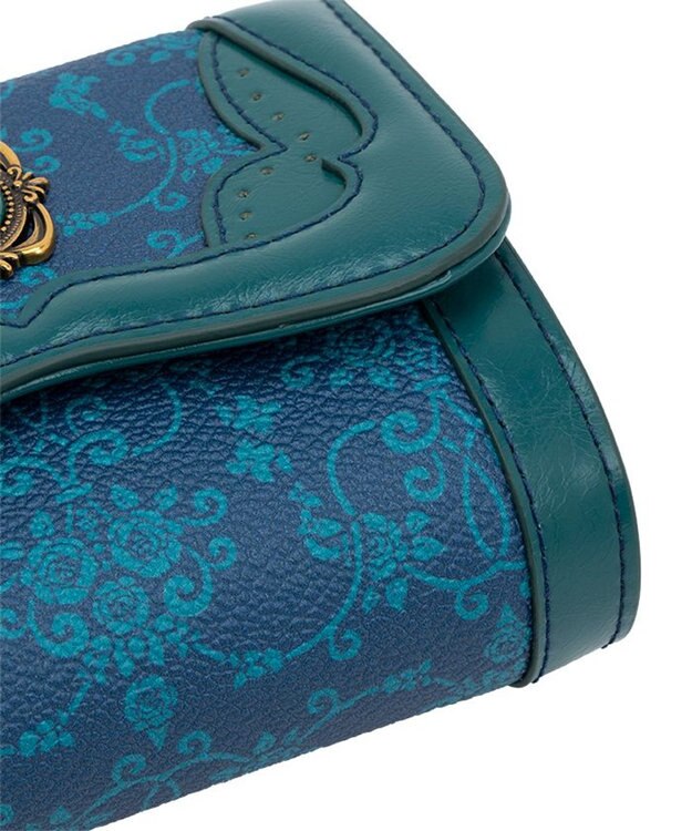 ANNA SUI リーブル 口金二つ折り財布 ネイビー