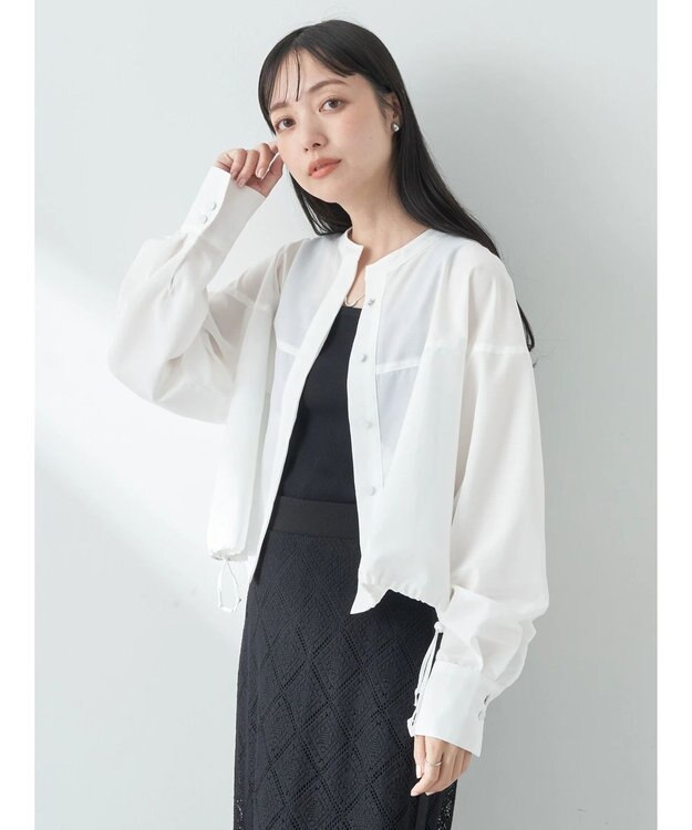 earth music&ecology シャツブルゾン Off White