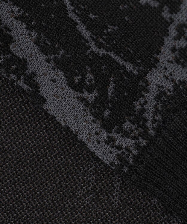 JOSEPH HOMME フォレストジャガードブロック　クルーネックニット ブラック系5