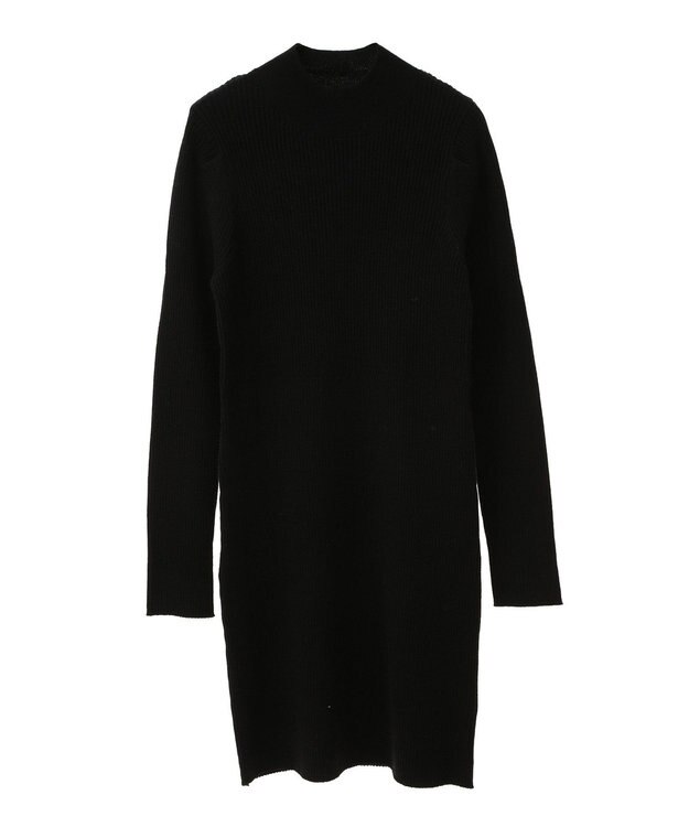 earth music&ecology ニットミニワンピース Black