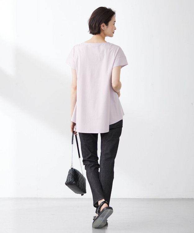 J.PRESS LADIES L 【WEB限定・吸水速乾】OUKAプレーティング カットソー ピンク系