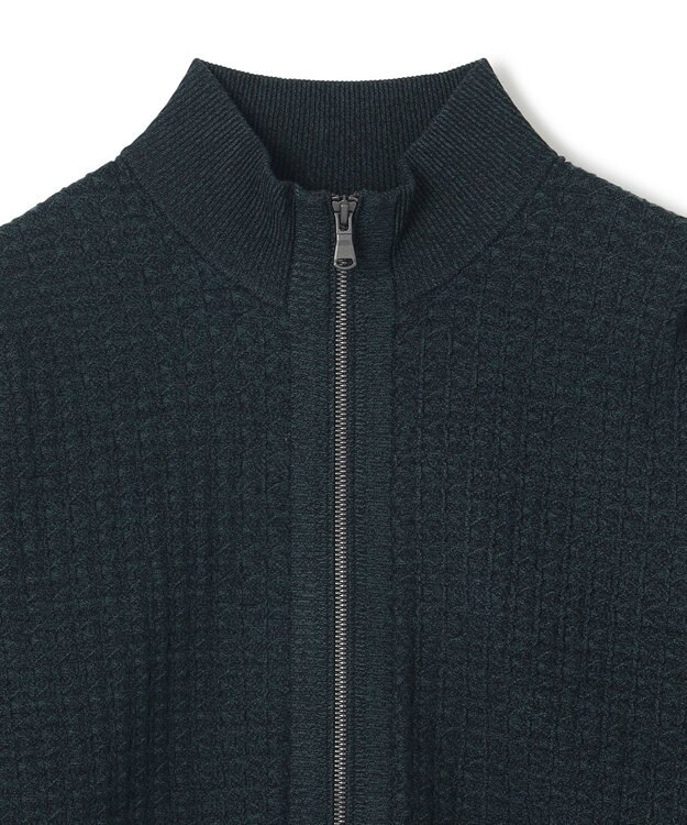 JOSEPH HOMME 【イージーケア】 ヴィスコースリンクス　ジップアップカーディガン ピーコックグリーン系