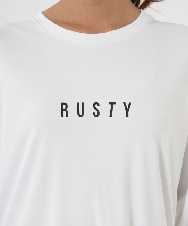 OP／FILA 【RUSTY】ニコちゃんロンT＋ショートパンツ付きビキニ 4点セット水着 カーキ