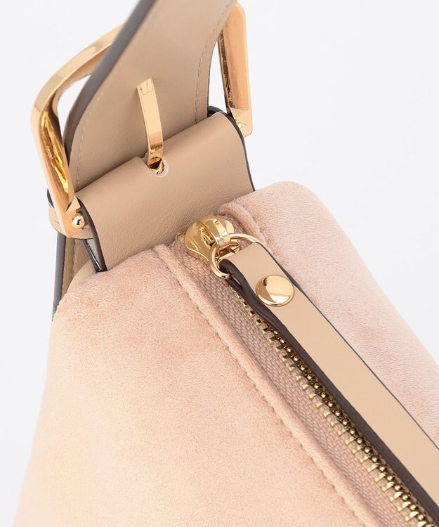 LA BAGAGERIE 【maison vert】 【チェーンチャーム・ミニポーチ付き】2WAYベルトワンショルダー ベージュ