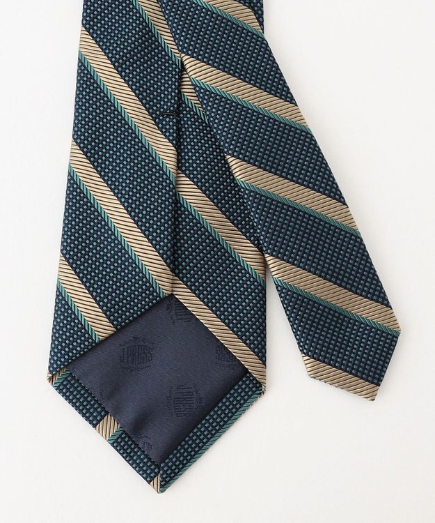 J.PRESS MEN 【STRUCTURE MIX COLLECTION】ストラクチャーミックス ネクタイ ピーコックグリーン系2