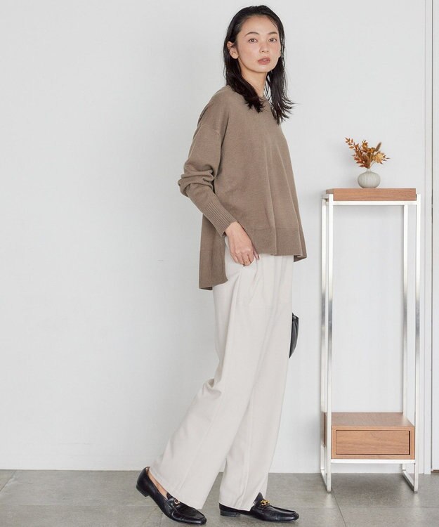 AMERICAN HOLIC バイパチサイドスリットニットプルオーバー Mocha