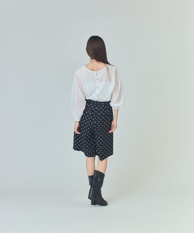 GRACE CONTINENTAL ドットハーフパンツ ブラック