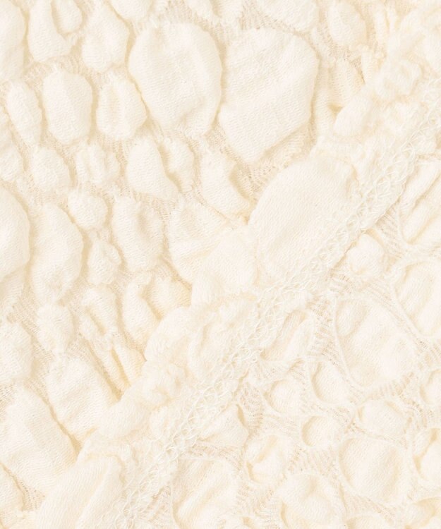 uncrave 【洗濯機洗い可】ストレッチレース トップス （uncrave WHITE） エクリュ