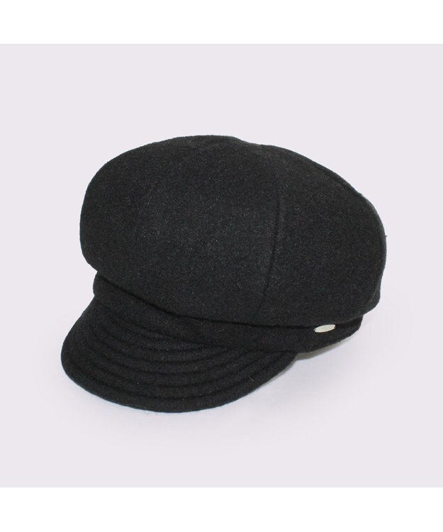 ATRENA 【ふわもこ】ウールフリース キャスケット ブラック