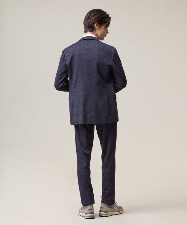 J.PRESS MEN 【セットアップ対応 / ストレッチ】SOFAニット ハイグレードジャージー スラックス ネイビー系8
