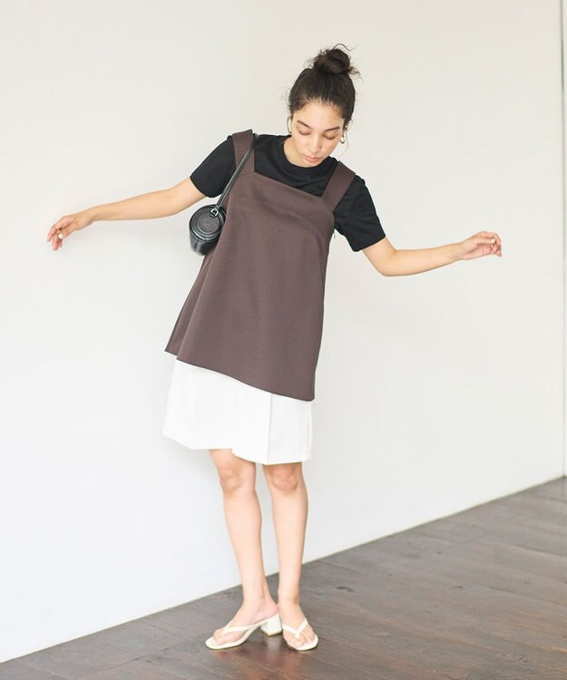 #Newans ストレートシルエットハーフパンツ ホワイト