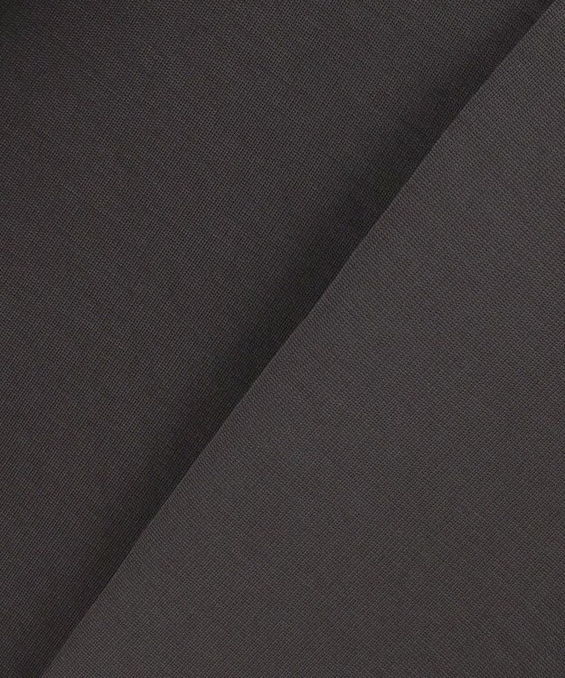 ICB L ナイロンストレッチポンチ ノーカラージャケット チャコール