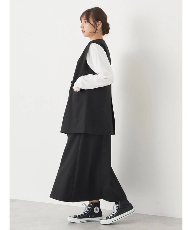 earth music&ecology ノーカラージレ Black